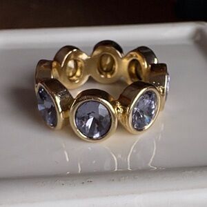 💍 COCKTAIL RING Beautiful Tanzinite-esque Women's Cocktail Ring Size 9 NWOT